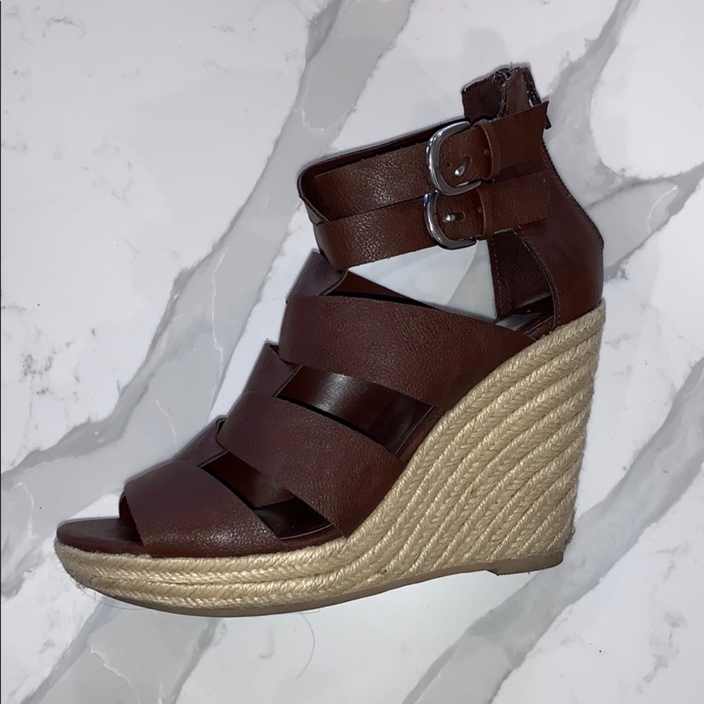 Brown Gladiator Style Dolce Vita Wedges